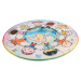 Dětský kusový koberec Juno 477 World Map kruh - 120x120 (průměr) kruh cm Obsession koberce