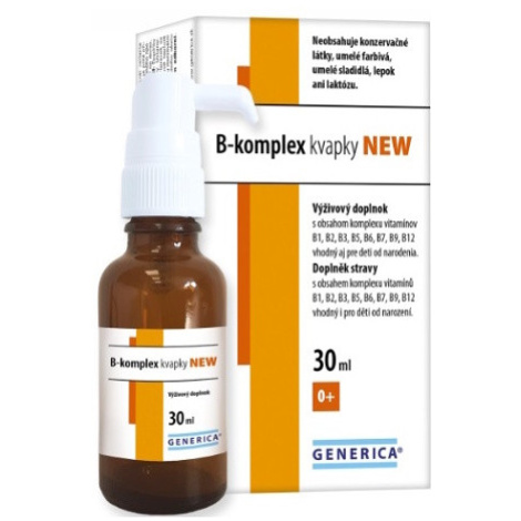 GENERICA B-komplex kvapky pre deti od narodenia 30 ml