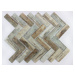Sklenená mozaika Premium Mosaic brown 28x33 cm mat MOSV98PBR