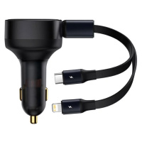 Nabíjačka do auta Baseus Enjoyment Car Charger with cable USB-C + Lightning 3A, 30W (Black)