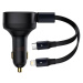 Nabíjačka do auta Baseus Enjoyment Car Charger with cable USB-C + Lightning 3A, 30W (Black)