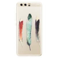 Silikónové puzdro iSaprio - Three Feathers - Huawei P10