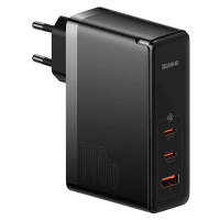 Nabíjačka Baseus GaN5 Pro wall charger 2xUSB-C + USB, 140W (black)