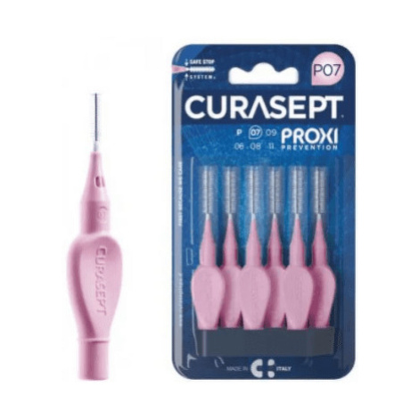 CURASEPT Proxi prevention p07 ružové medzizubné kefky 6 ks