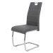 Sconto Jedálenská stolička FLORA S sivá, syntetická koža