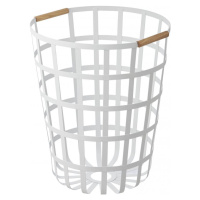 Kôš na bielizeň Yamazaki Tosca Laundry Basket, okrúhly / biely