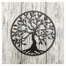 Drevený strom života na stenu - Yesod