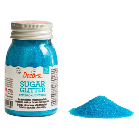 Dekoračný cukor 100 g modrý jemný - Decora - Decora