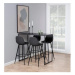 Čierna/sivá barová stolička 101 cm Wilma – Actona