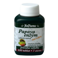 Medpharma Papaya enzým cmúľacie tablety 107 tbl s príchuťou broskyne
