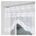 Biela žakarová záclona BASTIA 280x80 cm