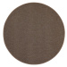 Kusový koberec Astra hnědá kruh - 200x200 (průměr) kruh cm Vopi koberce