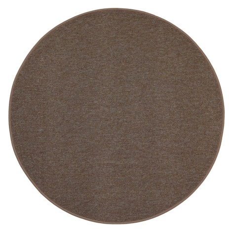 Kusový koberec Astra hnědá kruh - 200x200 (průměr) kruh cm Vopi koberce