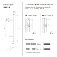 FT - MADLO kód 810 O 35 mm SP ks CIM - čierna matná (FNO) O 35 mm 700 mm
