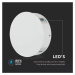 Záhradné LED nástenné svietidlo okrúhle 4W, 3000K, 440lm, IP65, biele VT-706 (V-TAC)