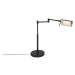 Dizajnová stolná lampa čierna vrátane LED s dotykovým stmievačom - Notia