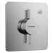 Hansgrohe DuoTurn Q, batéria pod omietku pre 1 spotrebič, chrómová, HAN-75614000