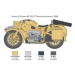 Model Kit military 7406 - Zundapp KS 750 with sidecar (1:9)