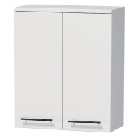 INTEDOOR Horná závesná skriňa BEE, úchyt chróm, š. 50 cm, biela lesk