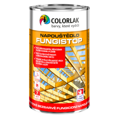 COLORLAK FUNGISTOP S1031 - Syntetické fungicídne napúšťadlo na drevo bezfarebný 2,5 L