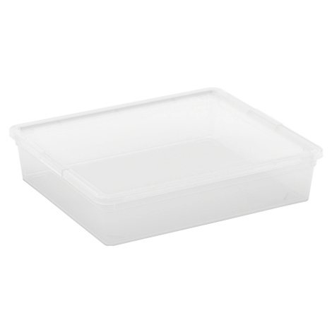 Kis Úložný box s vekom C Transparent Flat, 9 x 40 x 34 cm