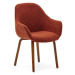 Jedálenská stolička v tehlovej farbe v súprave 4 ks Aleli – Kave Home