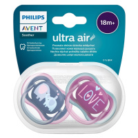 PHILIPS AVENT Šidítko Ultra air 18m+ dívka (slon) 2 ks