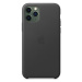 Kožené puzdro Apple na Apple iPhone 11 Pro Max MX0E2ZM/A Leather Case Black