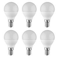 LIVARNO home LED žiarovky 3 W, 6 kusov (E14 / 3 W / guľa)