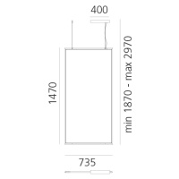 Artemide Discovery Rectangular DALI čierna 3 000 K