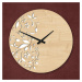 Luxusné nástenné hodiny - Fleur, Javor
