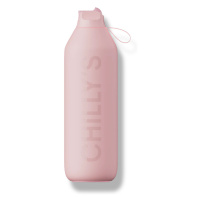 Termofľaša Chilly's Bottles - jemná ružová 1000ml, edícia Series 2 Flip