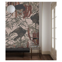 WALLCOLORS Crows Pink Wallpaper - tapeta POVRCH: Prowall Eco