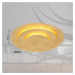 Stropné svietidlo Heda LED, Ø 35 cm, zlatá farba, kov