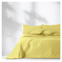 Žltá prikrývka na posteľ AmeliaHome Meadore, 170 x 210 cm