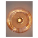 Hnedé stropné svietidlo so skleneným tienidlom ø 35 cm Verona – it's about RoMi