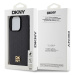 DKNY PU Leather Repeat Pattern Stack Logo Magsafe Apple iPhone 13 Pro DKHMP13LPSHRPSK Black