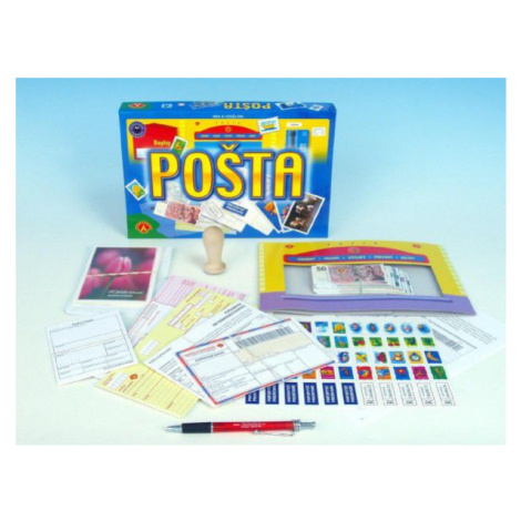 Pošta vzdelávacia spoločenská hra v krabici 28,5x19x3,5cm Teddies