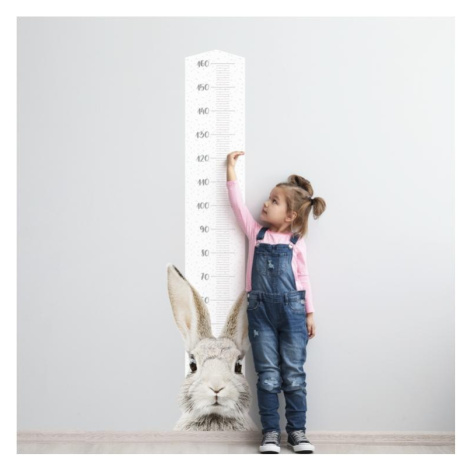 Výškový meter s králikom na stenu do detskej izby