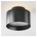 Stropné svietidlo Maytoni Planet LED, Ø 12 cm, čierne