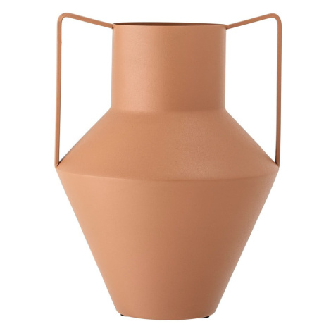 Oranžová kovová váza Bloomingville Iola, výška 34 cm