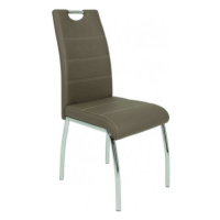 Jedálenská stolička Susi, hnedá/šedá ekokoža%