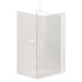 CERANO - Sprchová zástena Walk-in Onyx Top L/P - biela matná, transparentné sklo - 100x200 cm, C