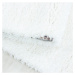 Kusový koberec Brilliant Shaggy 4200 Snow kruh Rozmery kobercov: 160x160 (priemer) kruh