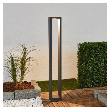 Lucande Jupp LED závesná lampa, sada 4 ks, 90 cm, grafitovo sivá