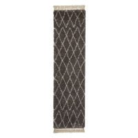 Tmavosivý behúň 60x230 cm Boho – Think Rugs