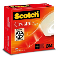 3M 600 Scotch Crystal Tape Čirá páska, 19 mm x 33 m
