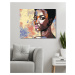 Maľovanie podľa čísel - PORTRÉT AFRICKEJ ŽENY Rámovanie: vypnuté plátno na rám, Rozmer: 40x50 cm