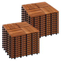 STILISTA drevené dlaždice, mozaika 4 x 3, agát, 2 m², 22 ks