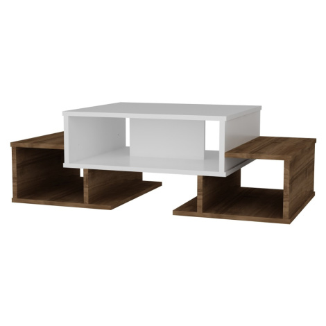Konferenční stolek Sarafina bílý/vlašský ořech Kalune Design